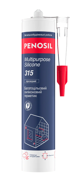 Герметик силіконовий PENOSIL універсальний Multipurpose Silicone 315 прозорий 310 мл